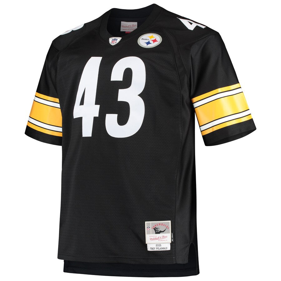 Pittsburgh Steelers Troy Polamalu Big Tall NFL jersey front view