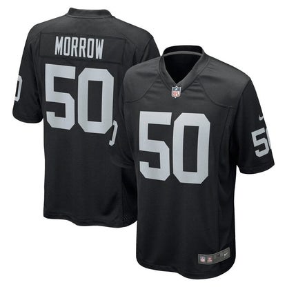 Las Vegas Raiders Nicholas Morrow NFL jersey front view