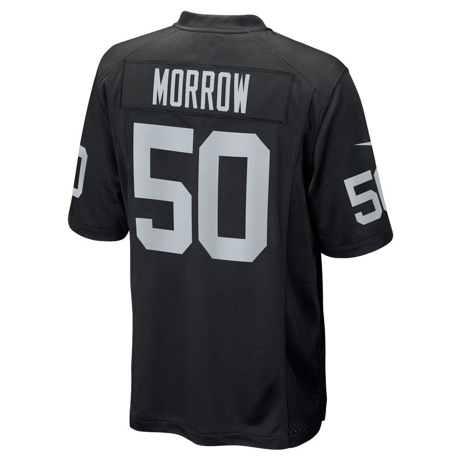 Las Vegas Raiders Nicholas Morrow NFL jersey front view