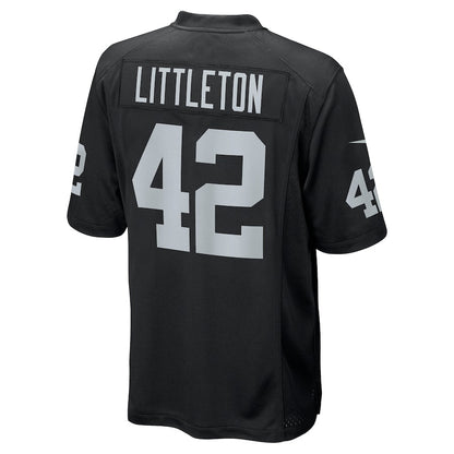 Las Vegas Raiders Cory Littleton NFL jersey front view