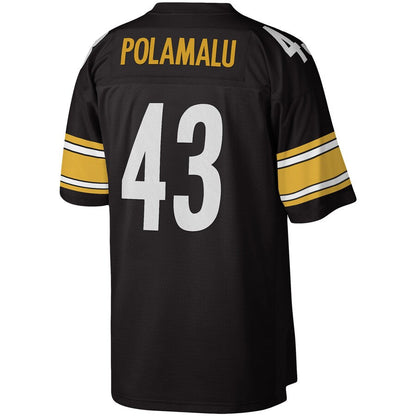 Pittsburgh Steelers Troy Polamalu Legacy NFL jersey front view
