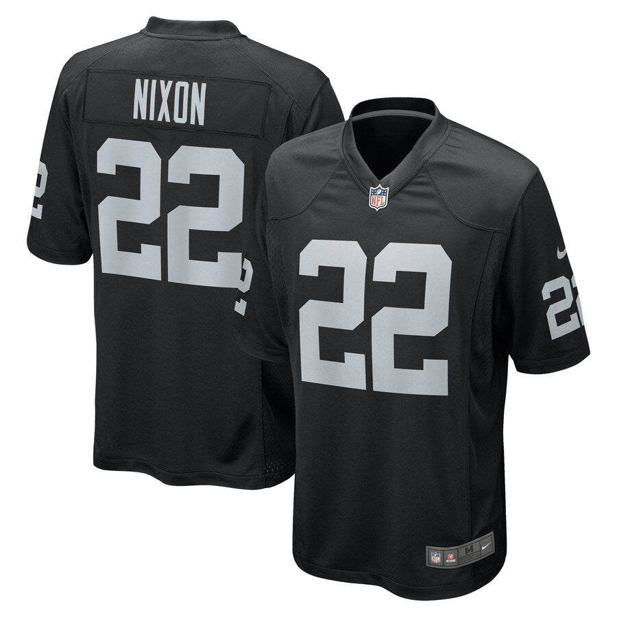 Las Vegas Raiders Keisean Nixon NFL jersey front view