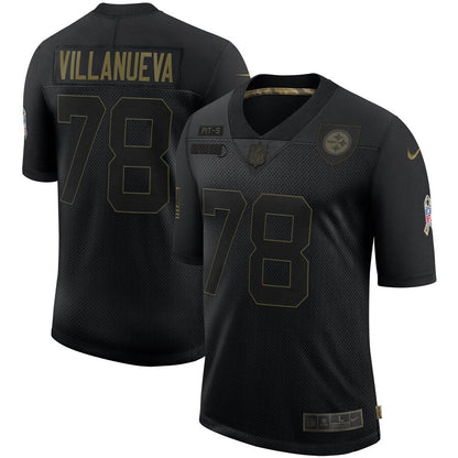 Pittsburgh Steelers Alejandro Villanueva Salute To Service NFL jersey front view