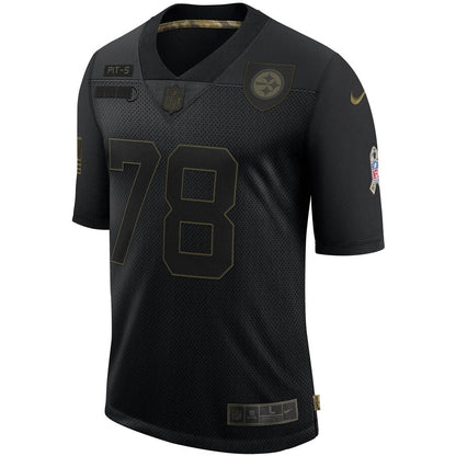 Pittsburgh Steelers Alejandro Villanueva Salute To Service NFL jersey front view