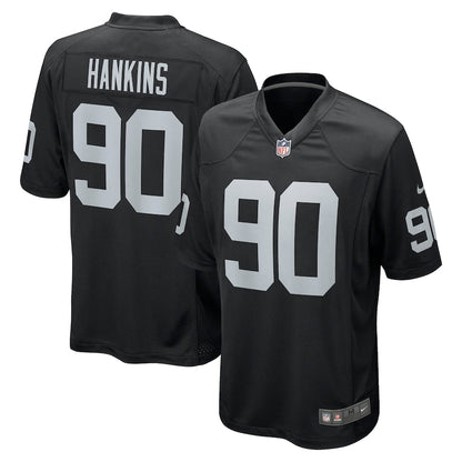Las Vegas Raiders Johnathan Hankins NFL jersey front view