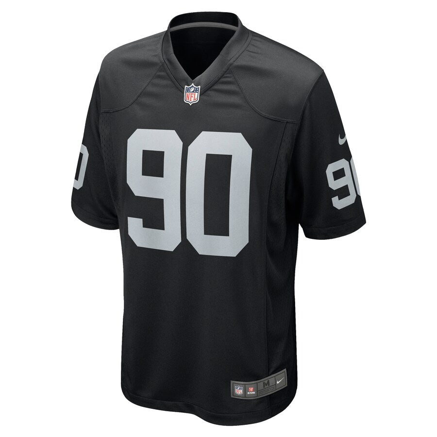 Las Vegas Raiders Johnathan Hankins NFL jersey front view