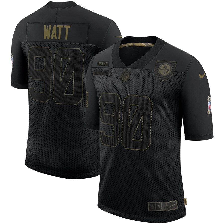 PIT TW Black Salute To Service Limited Jersey rtj football 5822