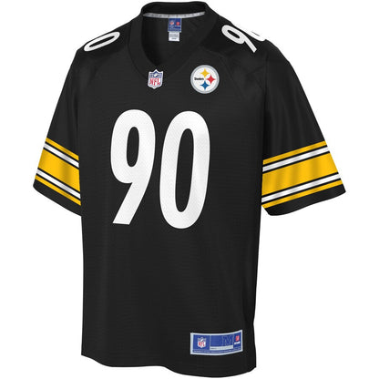 PIT TW  Pro Line Black Logo Jersey rtj football 5838