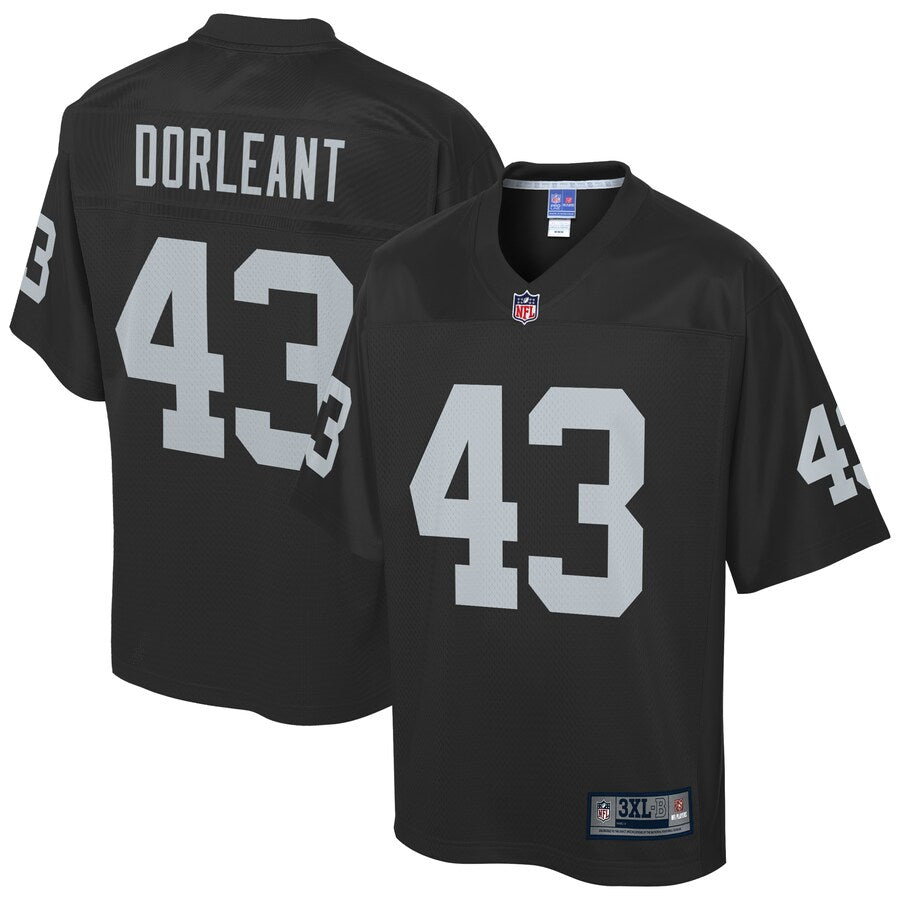 LV MD  Pro Line Black Big Tall Jersey rtj football 5795