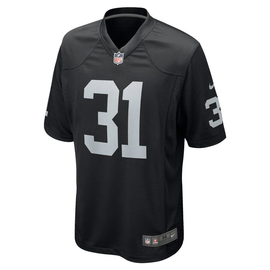 Las Vegas Raiders Isaiah Johnson NFL jersey front view