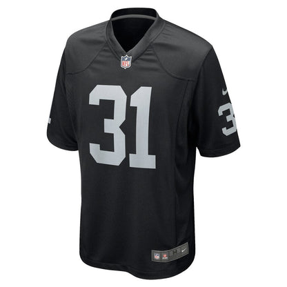 Las Vegas Raiders Isaiah Johnson NFL jersey front view