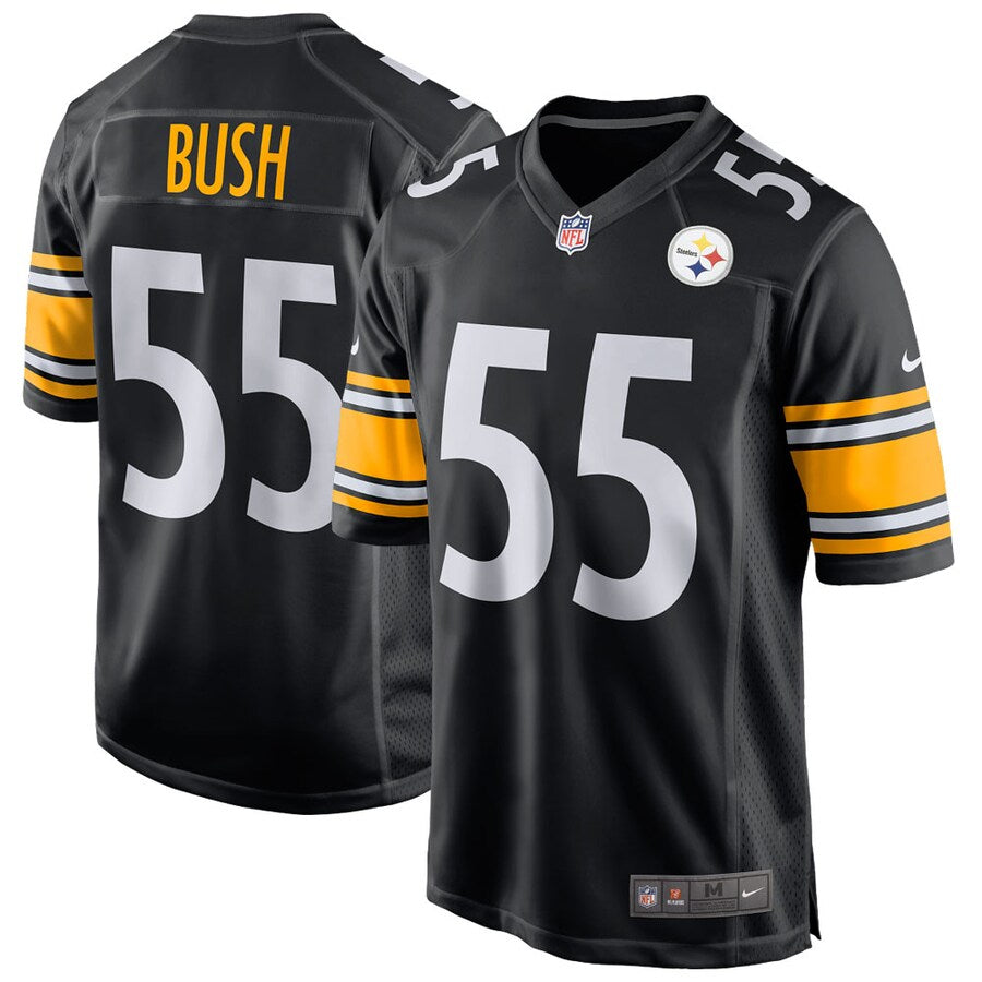 Pittsburgh Steelers Devin Bush NFL jersey front view