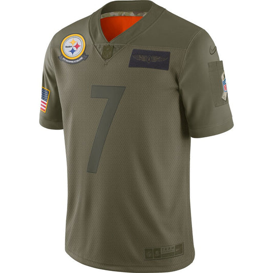 Pittsburgh Steelers Ben Roethlisberger Salute To Service NFL jersey front view