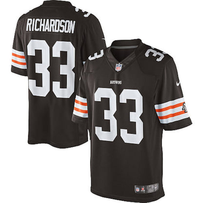 CLE HT Richardson Brown Limited Jersey rtj football 6119