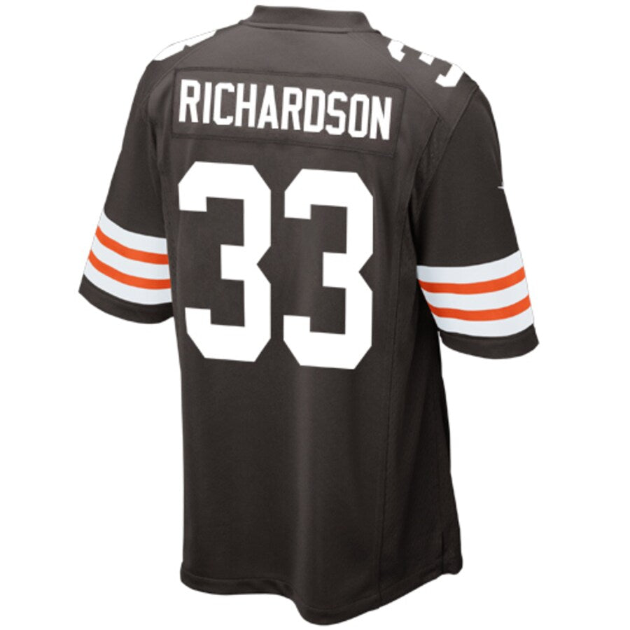 CLE HT Richardson Brown Game Jersey rtj football 6117