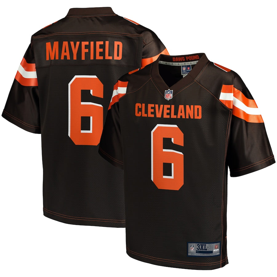 Cleveland Browns Baker Mayfield Big Tall NFL jersey front view