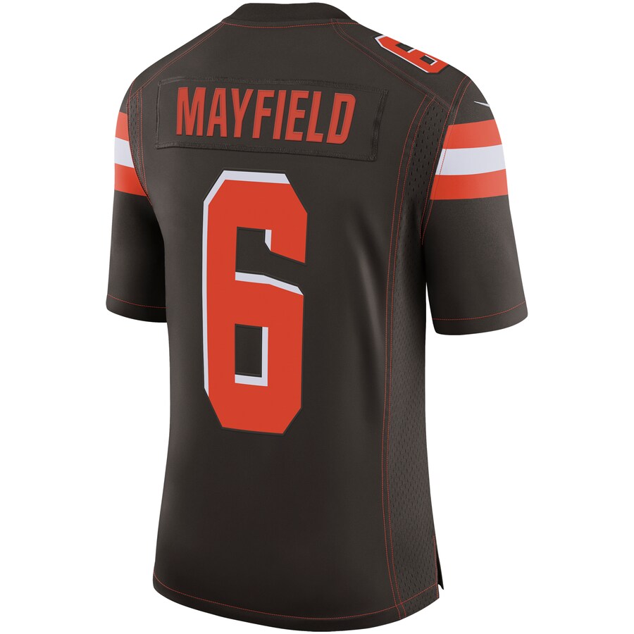Cleveland Browns Baker Mayfield Speed Machine NFL jersey front view