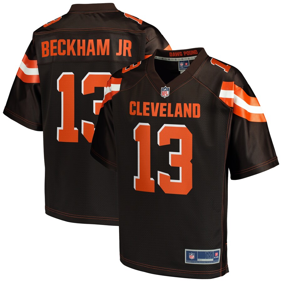 CLE OJ  Pro Line Brown Logo Jersey rtj football 6033