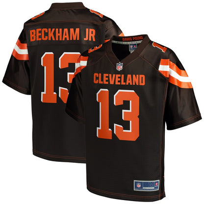 CLE OJ  Pro Line Brown Logo Jersey rtj football 6033