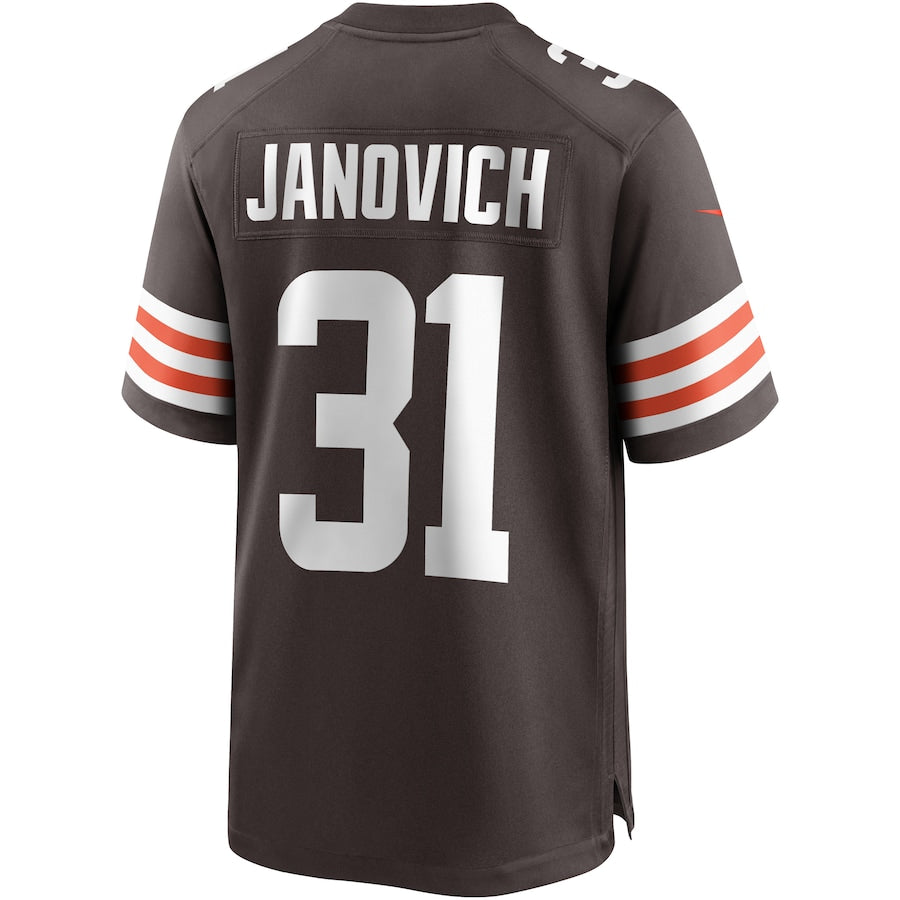 Cleveland Browns Andy Janovich Brown Game Jersey - retro stitched football jersey for Cleveland Browns fans