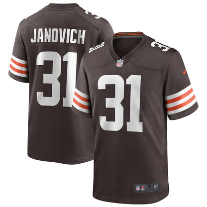 Cleveland Browns Andy Janovich Brown Game Jersey - retro stitched football jersey for Cleveland Browns fans
