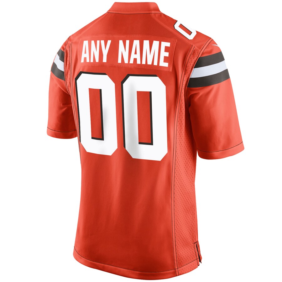 CLE s Orange Custom Game Jersey rtj football 6103