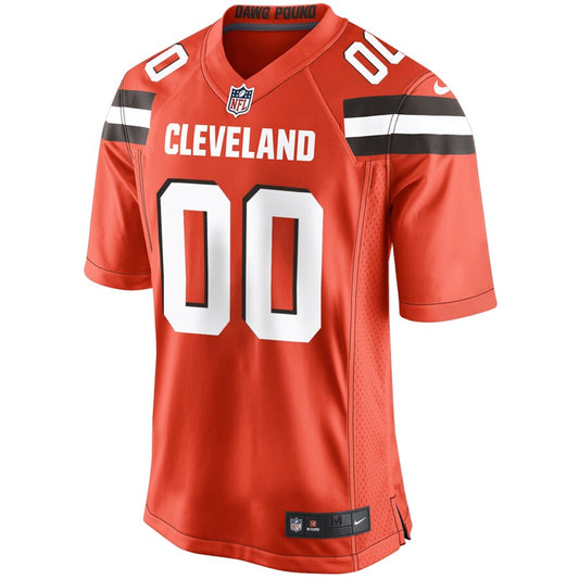 CLE s Orange Custom Game Jersey rtj football 6103