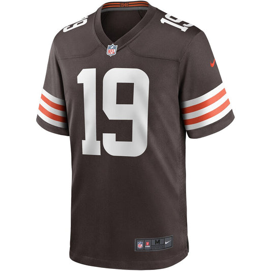 Cleveland Browns Bernie Kosar Brown Game Jersey - retro stitched football jersey for Cleveland Browns fans