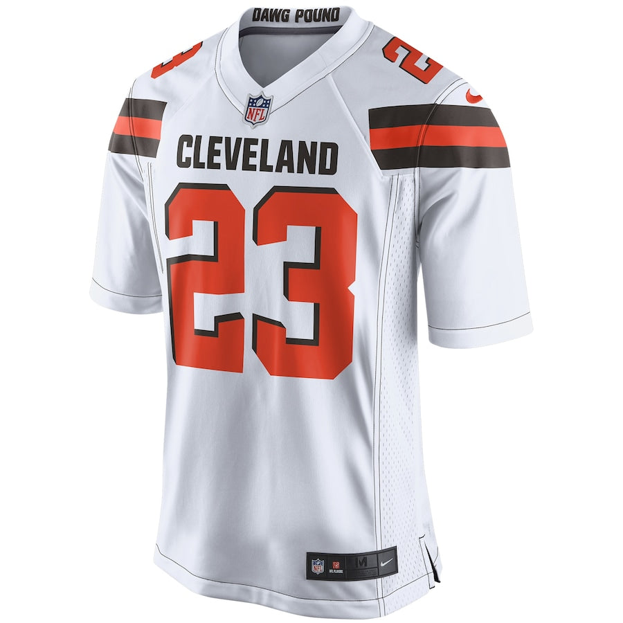 Cleveland Browns Joe Haden White Game Jersey - retro stitched football jersey for Cleveland Browns fans
