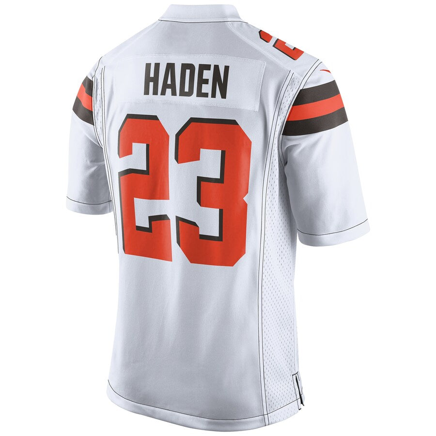Cleveland Browns Joe Haden White Game Jersey - retro stitched football jersey for Cleveland Browns fans