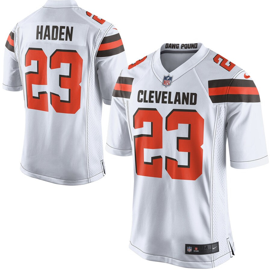 Cleveland Browns Joe Haden White Game Jersey - retro stitched football jersey for Cleveland Browns fans