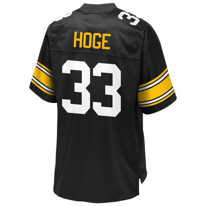Pittsburgh Steelers Merril Hoge NFL Pro Line Black Jersey - retro stitched football jersey for Pittsburgh Steelers fans