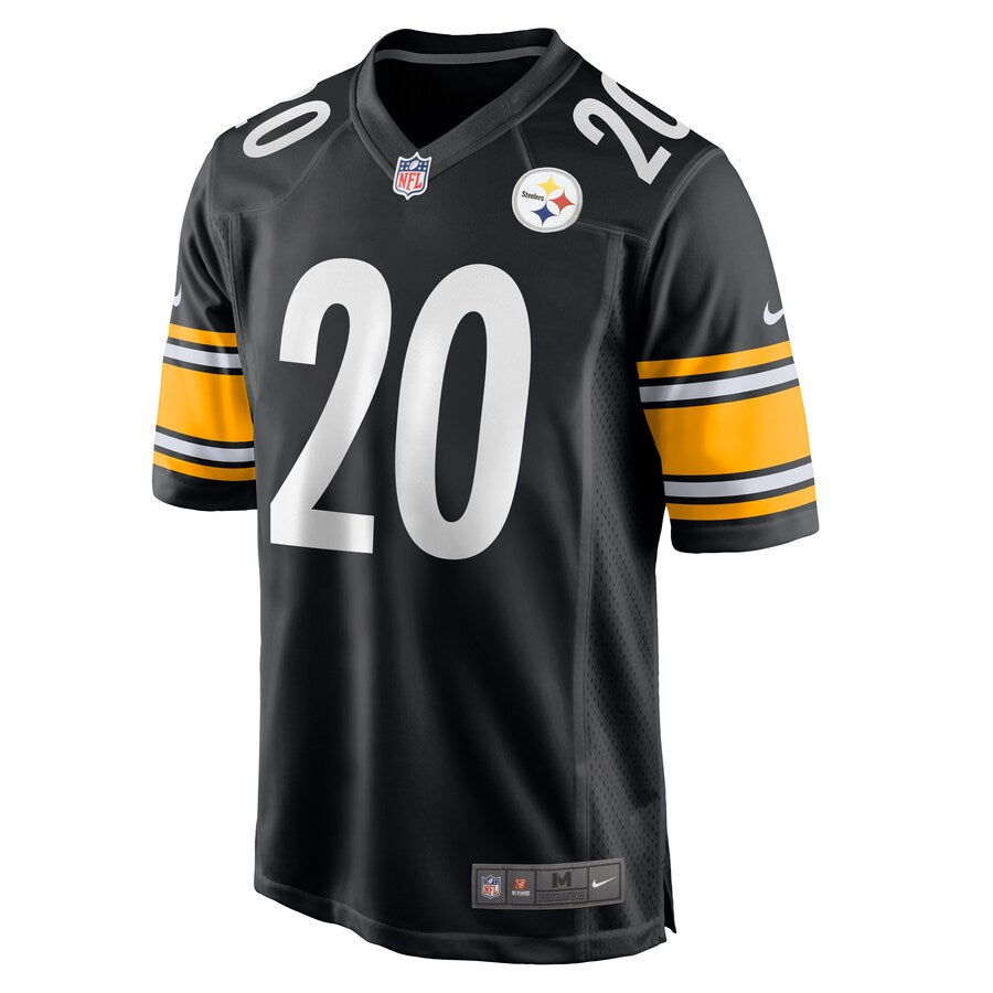 Pittsburgh Steelers Cameron Sutton Black Game Jersey - retro stitched football jersey for Pittsburgh Steelers fans