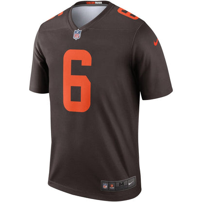 Cleveland Browns Baker Mayfield Brown Alternate Legend Jersey - retro stitched football jersey for Cleveland Browns fans