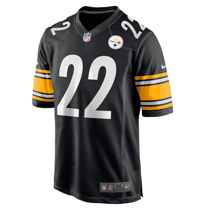 Pittsburgh Steelers Steven Nelson Black Game Jersey - retro stitched football jersey for Pittsburgh Steelers fans