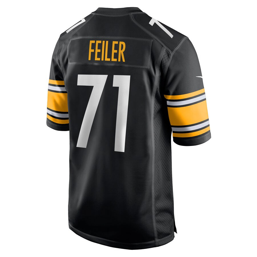 Pittsburgh Steelers Matt Feiler Black Game Jersey - retro stitched football jersey for Pittsburgh Steelers fans