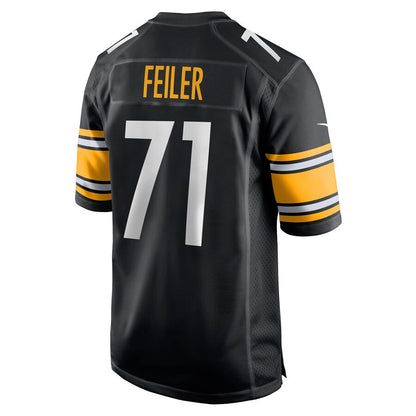 Pittsburgh Steelers Matt Feiler Black Game Jersey - retro stitched football jersey for Pittsburgh Steelers fans