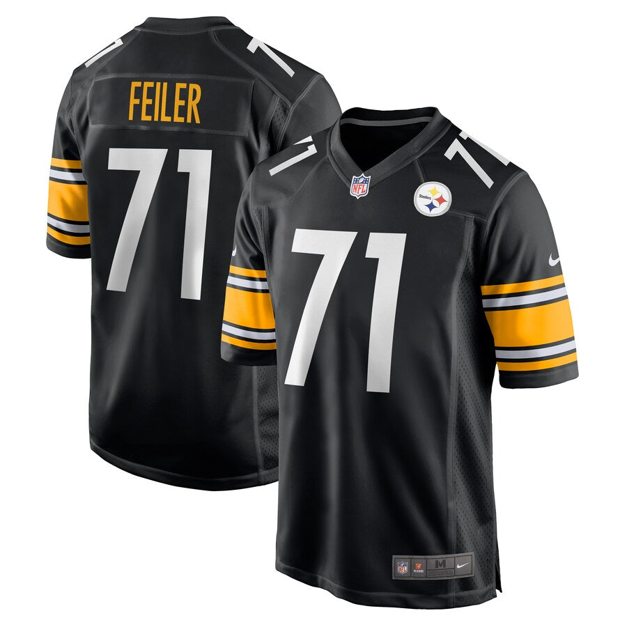 Pittsburgh Steelers Matt Feiler Black Game Jersey - retro stitched football jersey for Pittsburgh Steelers fans