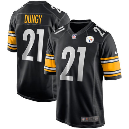 Pittsburgh Steelers Tony Dungy Black Game Jersey - retro stitched football jersey for Pittsburgh Steelers fans