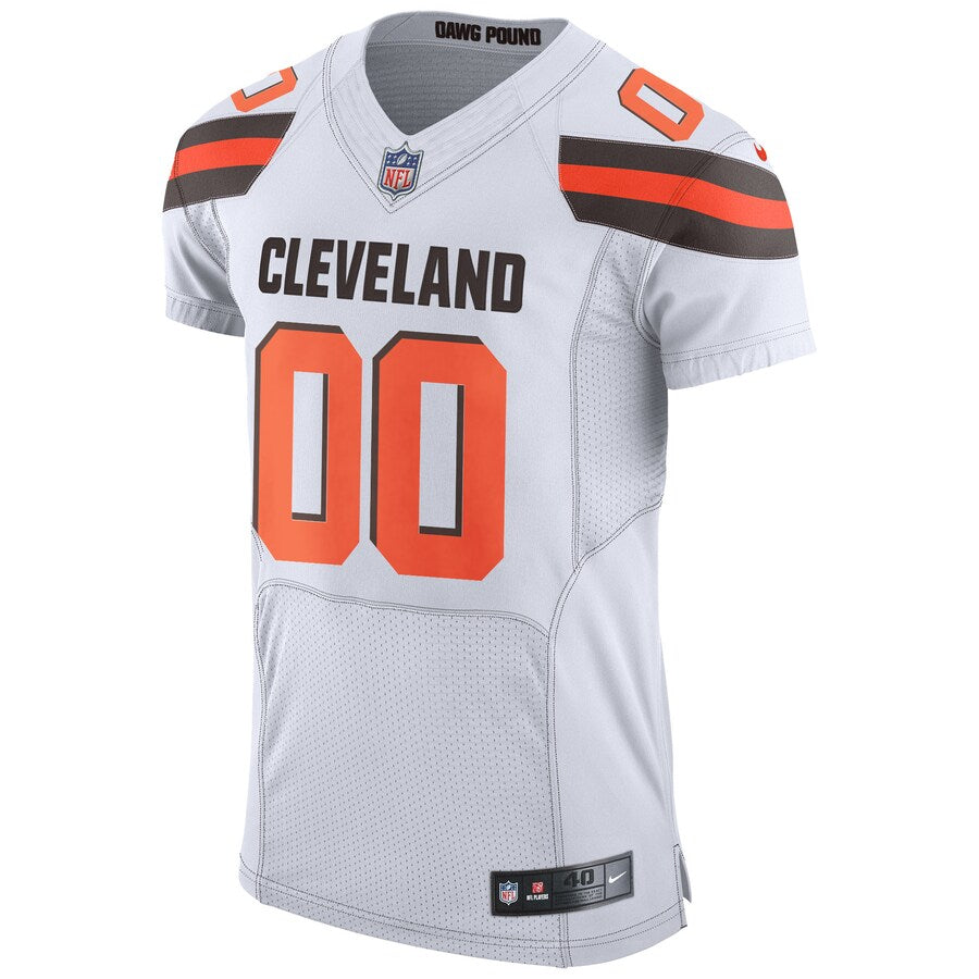 CLE White Speed Machine Elite Custom Jersey rtj football 6021