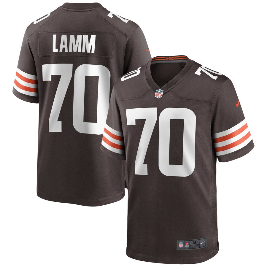 Cleveland Browns Kendall Lamm Brown Game Jersey - retro stitched football jersey for Cleveland Browns fans