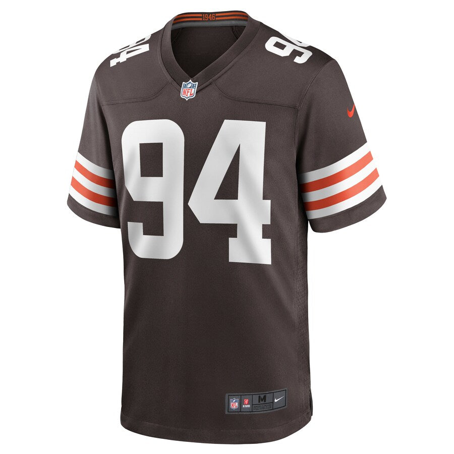Cleveland Browns Adrian Clayborn Brown Game Jersey - retro stitched football jersey for Cleveland Browns fans