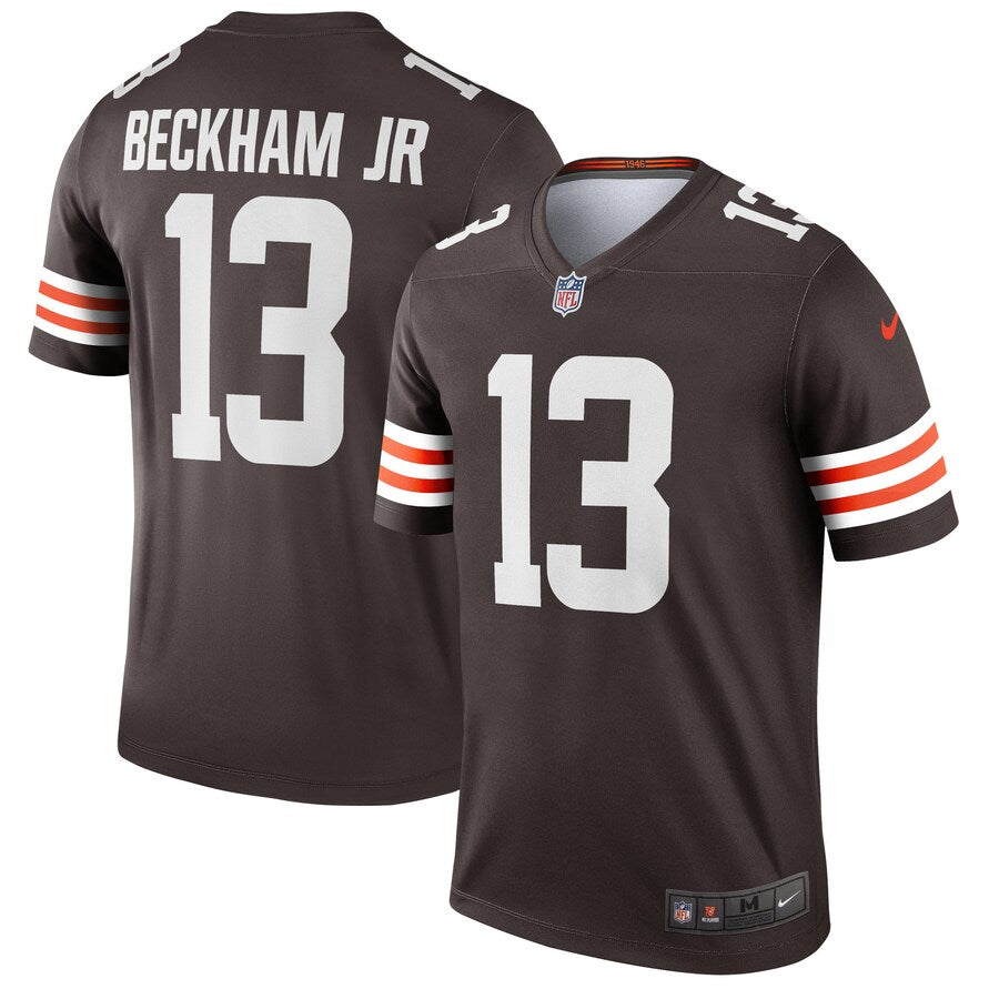 Cleveland Browns Odell Beckham Jr Brown Legend Jersey - retro stitched football jersey for Cleveland Browns fans