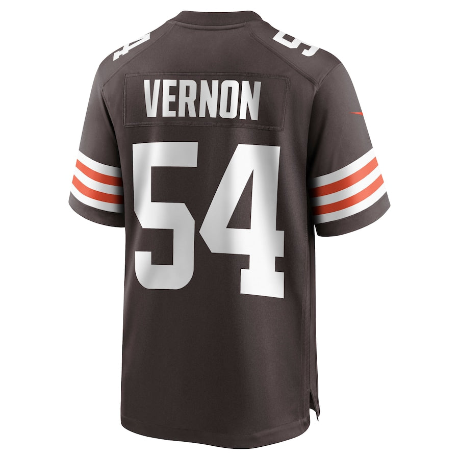 Cleveland Browns Olivier Vernon Brown Game Jersey - retro stitched football jersey for Cleveland Browns fans