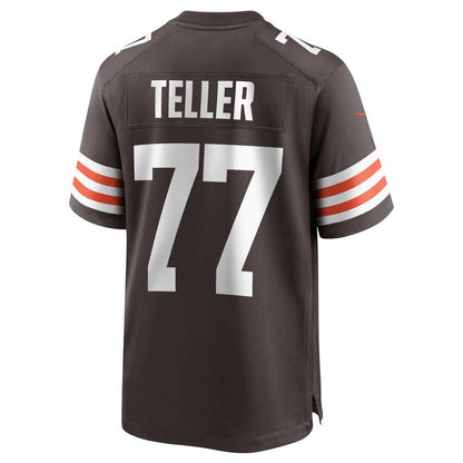 Cleveland Browns Wyatt Teller Brown Game Jersey - retro stitched football jersey for Cleveland Browns fans