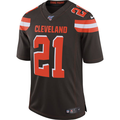 Cleveland Browns Denzel Ward Brown NFL 100 Limited Jersey - retro stitched football jersey for Cleveland Browns fans