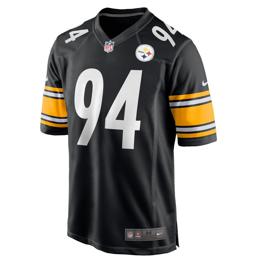 Pittsburgh Steelers Tyson Alualu Black Game Jersey - retro stitched football jersey for Pittsburgh Steelers fans