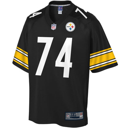 Pittsburgh Steelers Fred Johnson NFL Pro Line Black Big Tall Jersey - retro stitched football jersey for Pittsburgh Steelers fans