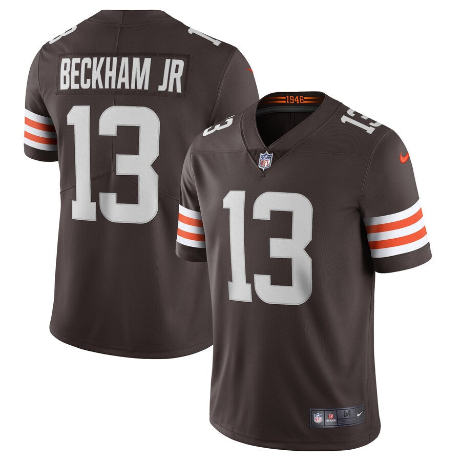 Cleveland Browns Odell Beckham Jr Brown Limited Jersey - retro stitched football jersey for Cleveland Browns fans