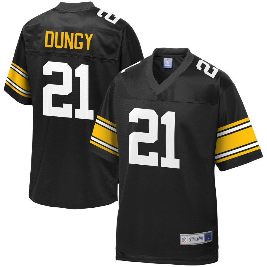 Pittsburgh Steelers Tony Dungy NFL Pro Line Black Jersey - retro stitched football jersey for Pittsburgh Steelers fans